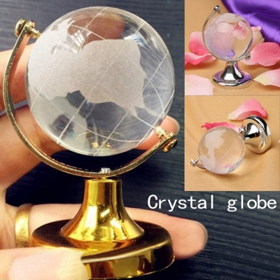 Picture of Crystal Glass Globe showpiece Feng shui for success victory Table/Desk Decor  