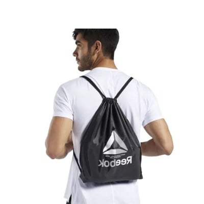 Picture of 2 PCS Sports Gym Packsack Oxford Cloth for Sports Drawstring Backpack Sports Gym Packsack Oxford Cloth for Sports Black Int:M