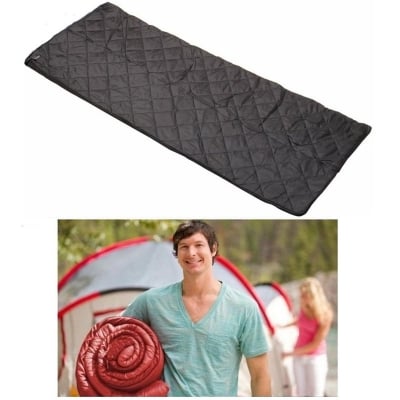 Picture of Camping Bed Mattress Pad Comfortable Roll-Up Sleeping Solution Black Single