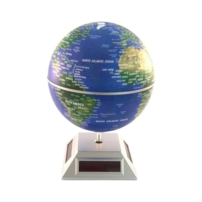 Picture of Solar Powered Auto Spinning Rotary World Globes Self Rotating Globe Model  World