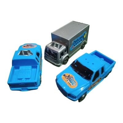 Picture of  3 pcs Jeep Pickup Cars Model Vehicle Toys For Kids Pull Back Mini Auto Racing Car Children tiny Toy Gifts Multicolor 
