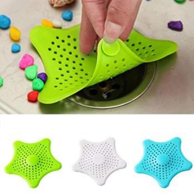 Picture of 1 Pcs Sink Filter Silicone Sewer Drain Hair Colanders Strainers Filter for Bathroom Kitchen Sink Filter - Kitchen Accessories Multicolor 