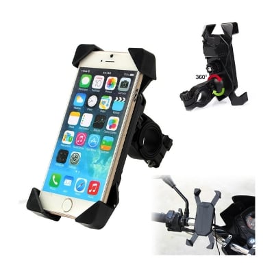 Picture of Bike/Motorcycle handle Smart Mobile Phone Holder Bike Mobile Holder Black 