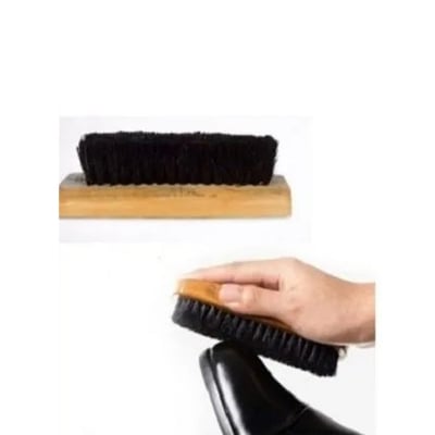 Picture of Shoe polish brush Wooden boot and shoe brush cleaner boot polish and color Brown 