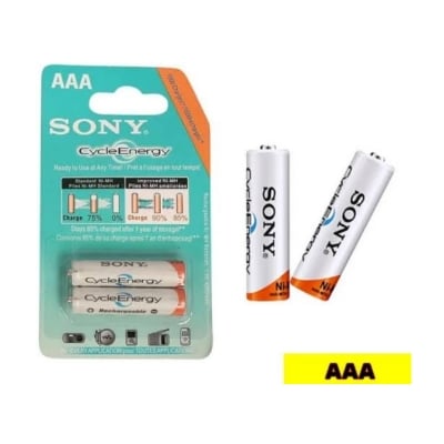Picture of AAA Sony charge Bettary echargeable Bettary 2 Pack small pencil bettary White 
