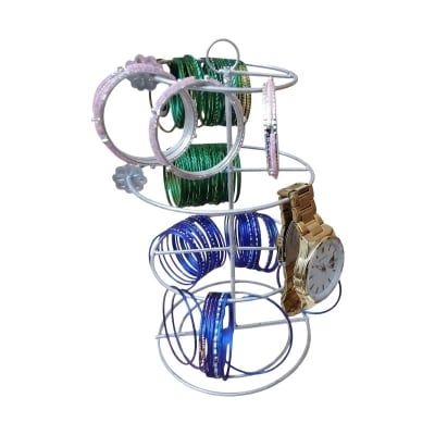 Picture of Metal Churir rack braclet stand jewellery display rack for women Silver 