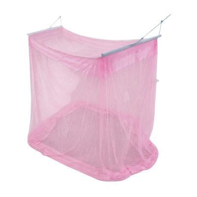 Picture of 1 Man mosquito net Stand Single Bed, Foldable, Washable, Microfabric AC Net Mosari - Mosquito Net (6.7x3.5 Feet) Pink 