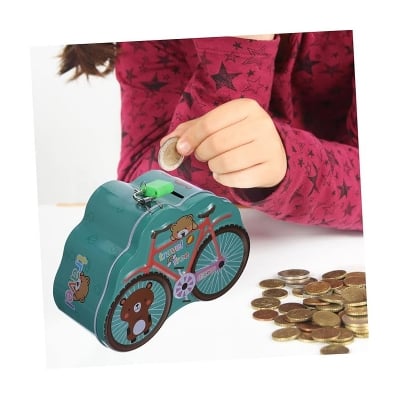 Picture of Creative deposit box kids save money bank cartoon Coin money box gifts for kids home decor ornament storage Multicolor 