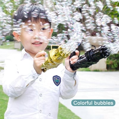 Picture of Bubble Machine Bubbler Maker Safe Automatic Water Bubble For Children Toddlers Indoor Outdoor Wedding Bubble Multicolor 