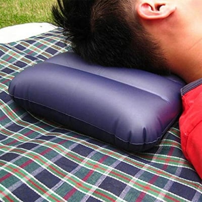Picture of Inflatable Air Pillow Ultralight Portable Ergonomic Pillow Air Cushion Sleeping Bag Blue 