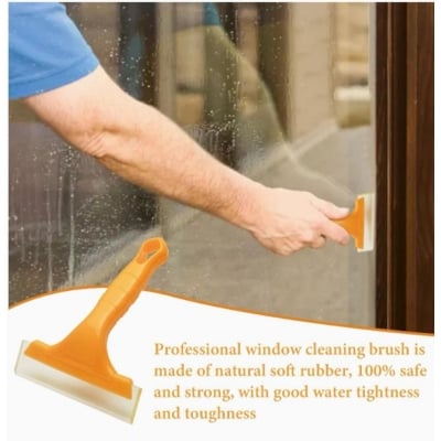 Picture of 1 Pcs Cleaning Shower Squeegee for Glass - Heavy-Duty Window Squeegee Cleaning Brush for Toilet, Glass, Doors,Wiper Cleaning Tool for Door, Kitchen, Glass, Car  