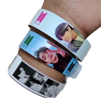 Picture of 3 Pcs BTS Fans Bracelet Gift Motivational Group Gifts Favorite Gifts for BTS Lovers 21 CM 