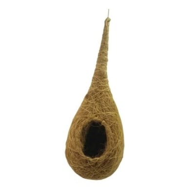 Picture of 1 Pcs Organic Bird Nest for Balcony Handmade Bird House Medium, Small Birds breeding  