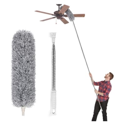 Picture of Flexible Extendable Duster for Cleaning Complicated Areas and ceiling fan, Microfiber Duster , Super Long Extendable Dusters Multicolor 