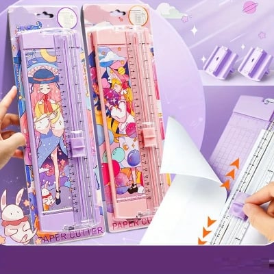 Picture of Paper cutter multicolor Manual Paper Cutter Portable Photo trimmer cutter Multicolor 