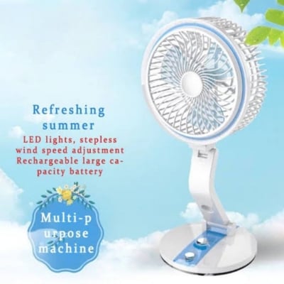 Picture of Student fan Rechargeable Folding Fan stand fan ac dc fan Multicolor 
