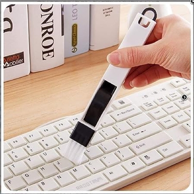Picture of Multipurpose 1pcs  Plastic Window Groove Frame Cleaning Brush, Hand-held Window Slot Cleaner Tools, Magic Window Cleaning Brush, Quickly Clean All Window Slides and Gaps Blue 