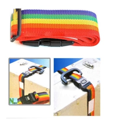 Picture of Suitcase safety belt luggage straps one size multiple colour  Luggage Straps with Lock Cross Travel Suitcase Belt, Heavy duty luggage straps Multicolor 