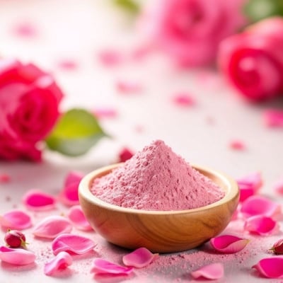 Picture of Natural Dried Rose Powder100 gms Pure Rose Petals Powder for DIY Face Masks Skincare Peel Off | Ayurvedic Skin Care Glow Recipe  