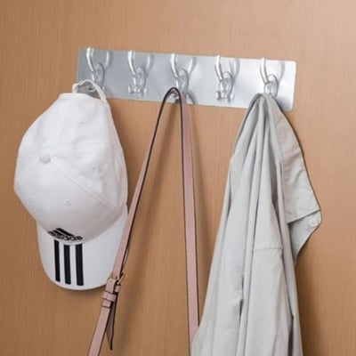 Picture of 1pcs acrylic hook plastic clothes hangers plastic hooks for hanging wall mounted coat rack wall hanger hooks rack wall coat hanger Multicolor 