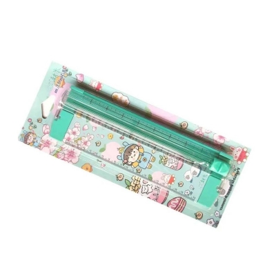 Picture of A5, Mini, Paper Cutter, Cute, Paper Trimmer, Compact, Cute, Lightweight Convenient to Carry, Anti-Slip, Paper, Photo, Coupon, Labels, Copy Paper, Cardboard, Office Supplies 1 pcs Multicolor 