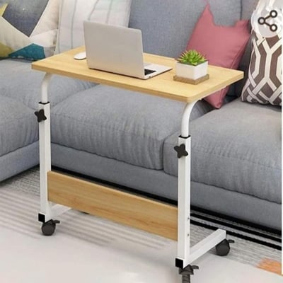 Picture of Height adjusting reading table computer stand movable portable foldable Brown 