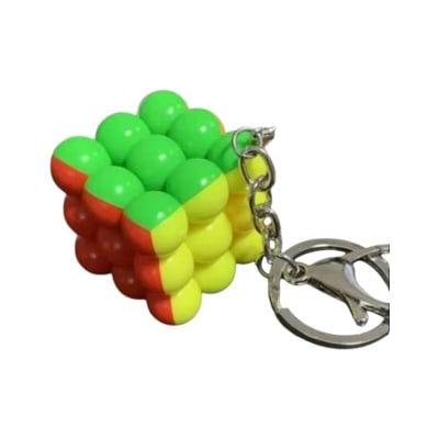 Picture of Ball cube Key ring mini cube Key ring, round cube Key chain，key chain cube ,Spherical cube , Safe round ball cube .Puzzle key ring toys  