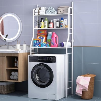 Picture of Washing Machine Metal Shelf Unit Organizer Multicolor 