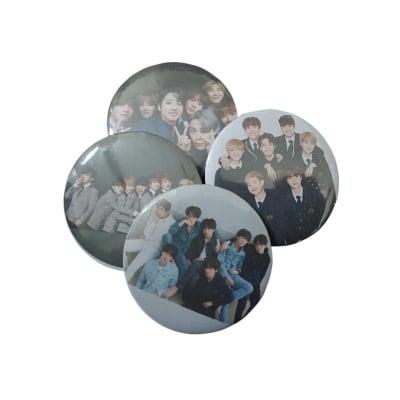 Picture of 4 Pcs BTS Chest kpop Badge Brooch Bangtan Boys brooch Pin BTS Badge Brooch Multicolor 