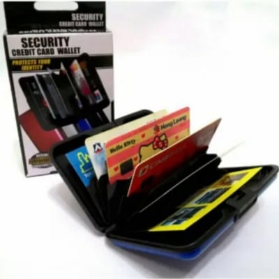 Picture of Card holder Security credit card wallet multicolor Black 