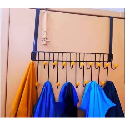 Picture of Over The Door 19-Hook Hanger door cloth hanger Black 