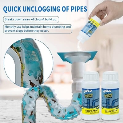 Picture of Wild Tornado Powerful Sink & Drain Cleaner  Powerful Clog Remover Effectively unclogs sinks, toilets, and drain pipes
