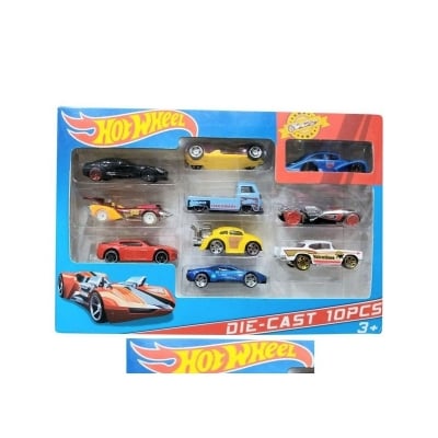Picture of New model Hot wheels die cast metal car set 10 PC Multicolor 