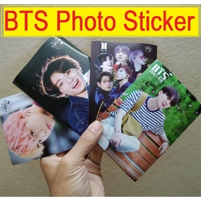 Picture of 4 Pcs BTS HD Photo card Stickers Multicolor 