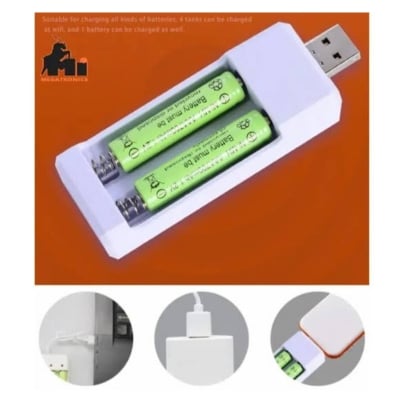 Picture of USB Pencil Battery Charger for AAA/AA Fast Smart Small Portable charger  