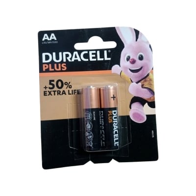 Picture of Heavy Duracell Alkaline battery 1.5 pencil bettary 2 pcs Black 