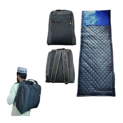 Picture of Travel foldable bed with carry bag portable bed mattress Black 