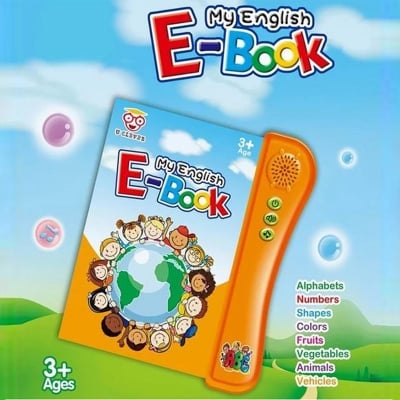 Picture of My English E-Book Learning Book with Sound Educational English Reading Multicolor 