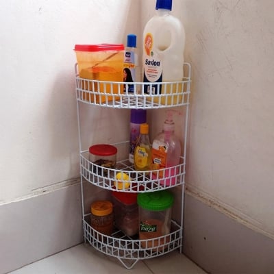Picture of 3 Layer Kitchen utensils spice jar pots organizer Drying Rack Multicolor 