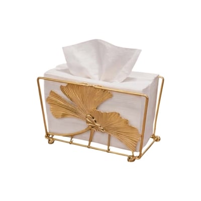 Picture of Creative Gold Metal Tissue Holder Storage Organizer Napkin Holder For Dinner Table Gold 