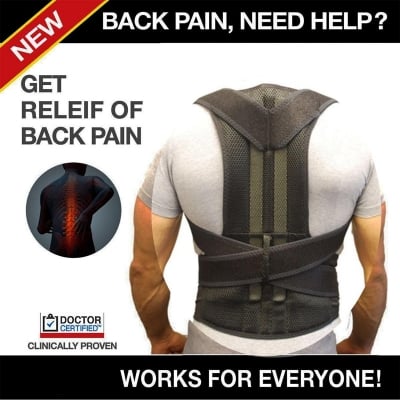 Picture of Back Support Posture Corrector Brace Back pain Releif Multicolor 