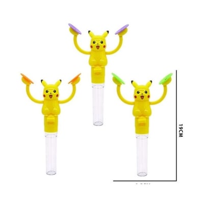 Picture of Pikachu Cartoons Toy with bouble Sale Hand for Kids Gift Yellow 