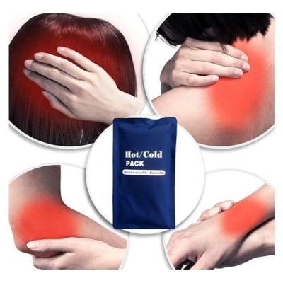 Picture of Cold Hot Gel Pad,Pain Relief Gel Wraps,Reusable Cold & Hot Gel Wraps,Reusable Microwave Cold  