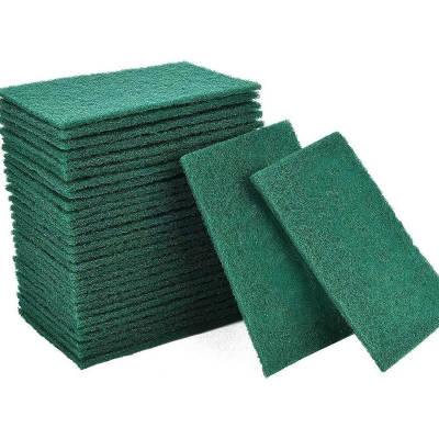 Picture of 5Pcs Highly Durable Scrubber Pad Scrub Non-Scratch Pot Cleaning Sponge for Kitchen Dishes Bathroom Multicolor 
