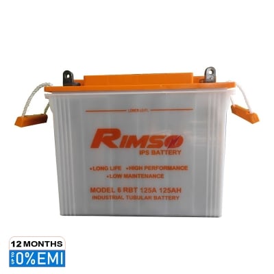 Picture of Rimso 6RBT 125Ah Industrial Tubular IPS Battery