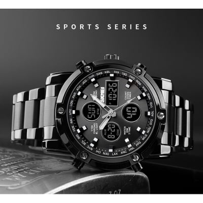Picture of Versatile -Choice and Remark -SKMEI Fashionable Quartz Dual Display Watch 1389- Avant-garde Qualityful - Easy To care and Longive
