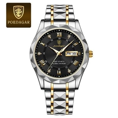 Picture of Skmei 9268 Luxury Fashion Stainless Steel Quartz Movement Waterproof Watch For Men - ঘড়ি Preferble - Low Hassle and Maintanance