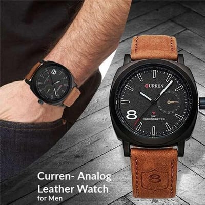Picture of Inspired by Current black color formal analog watches for men - Watch -Brown