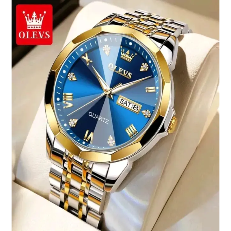 Picture of Inspired by COPY Olevs 9931 New Business Quartz Watch For Men Luxury Diamond Dial Waterproof Stainless Steel Strap Men Wristwatch