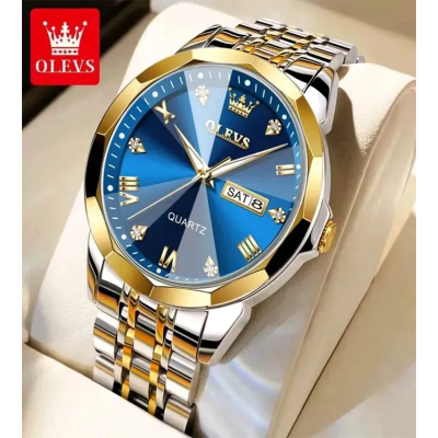 Picture of Inspired by COPY Olevs 9931 New Business Quartz Watch For Men Luxury Diamond Dial Waterproof Stainless Steel Strap Men Wristwatch